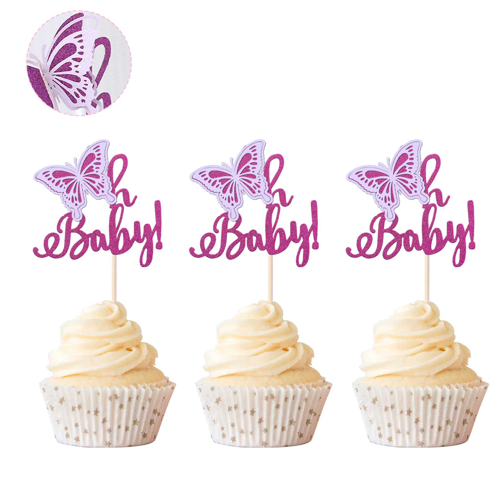 Cupcake-Topper Vogelmotiv – 30 Stück, 'She Found Her Main', Für Mottopartys