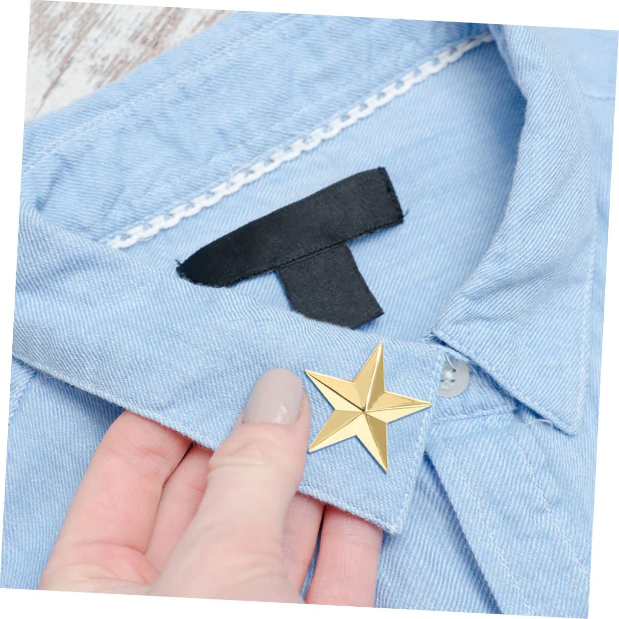VALICLUD 16 Stk Pentagramm-abzeichen Schalnadel Anstecknadel Für Männer Brosche Für Männer Stern-anstecknadel Brosche Mit Stern Kostümzubehör Zum Unabhängigkeitstag Veteranen-tag-pin-masse