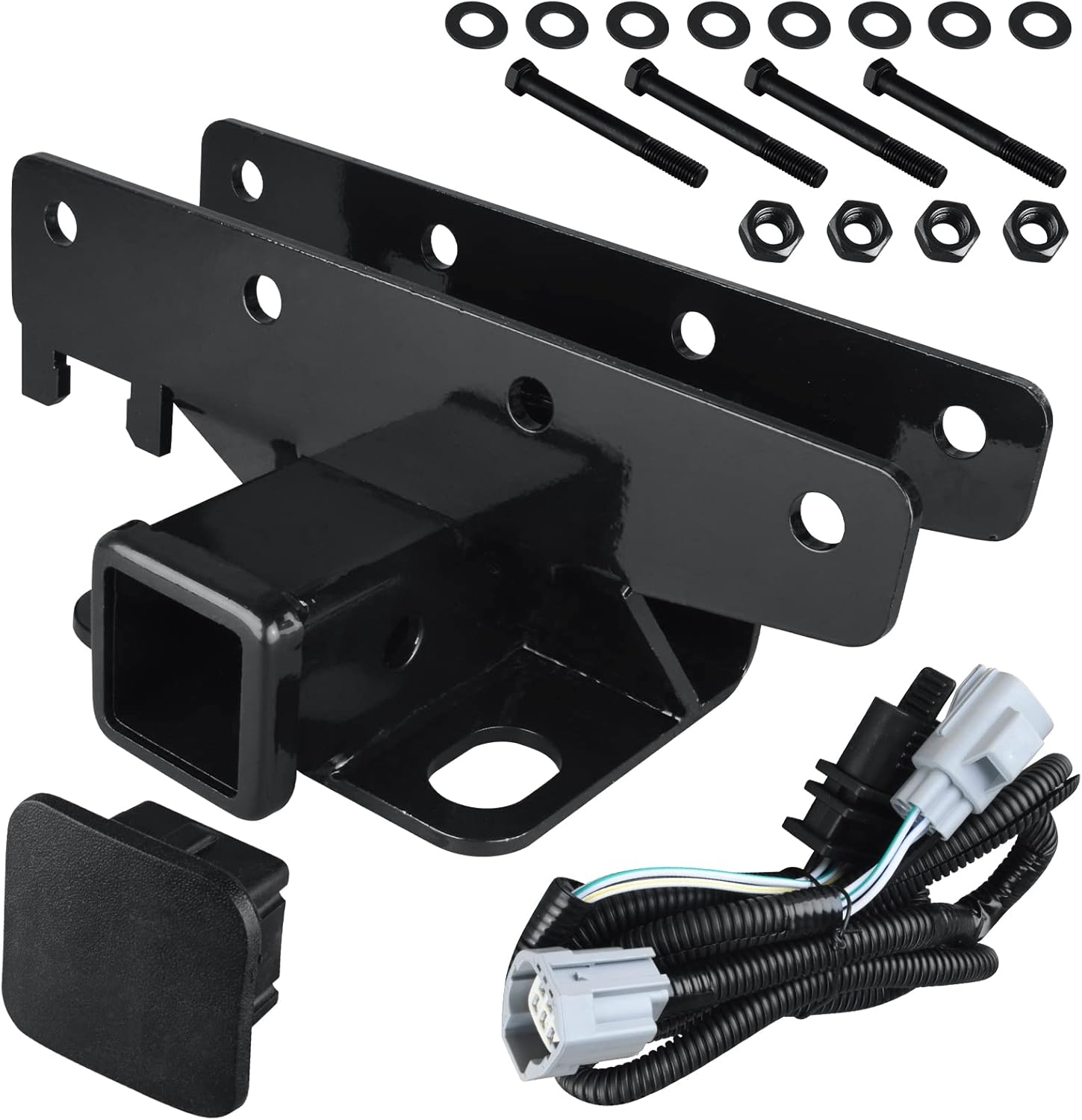 MuHize Trailer Hitch Receiver Kit Upgraded Rear Bumper