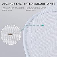 Vista 2 de Mosquitera para cochecito, Mosquitera cifrada para cochecito de cobertura completa con doble cremallera, mosquitera transpirable y plegable