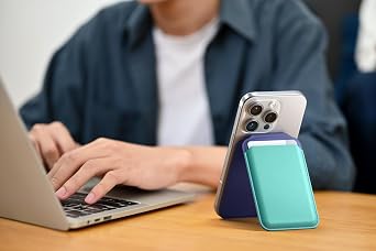 Satechi Magnetic Magsafe Wallet, Double Flap Stand Card Holder, 4 Slots with Front NFC Pass-Through, Adjustable Phone Attachment for iPhone 17/16/15/14/13/12, Travel Accessory