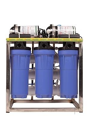 Quantech 25 LPH Commercial RO Water Purifier Plant/Filter Double Purification with Auto Shut off & TDS Adjuster 25 litre per hour