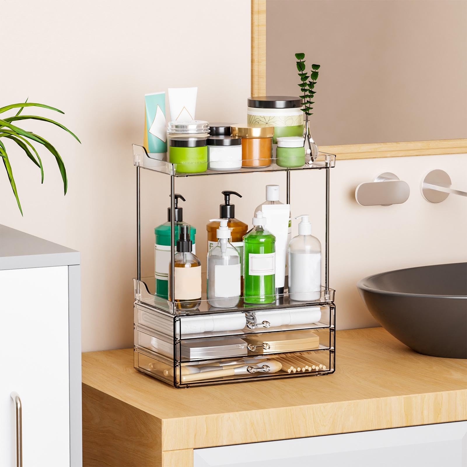 Make-up-Organizer Für Die Arbeitsplatte Schubladen-Mehrzweckhalter Für