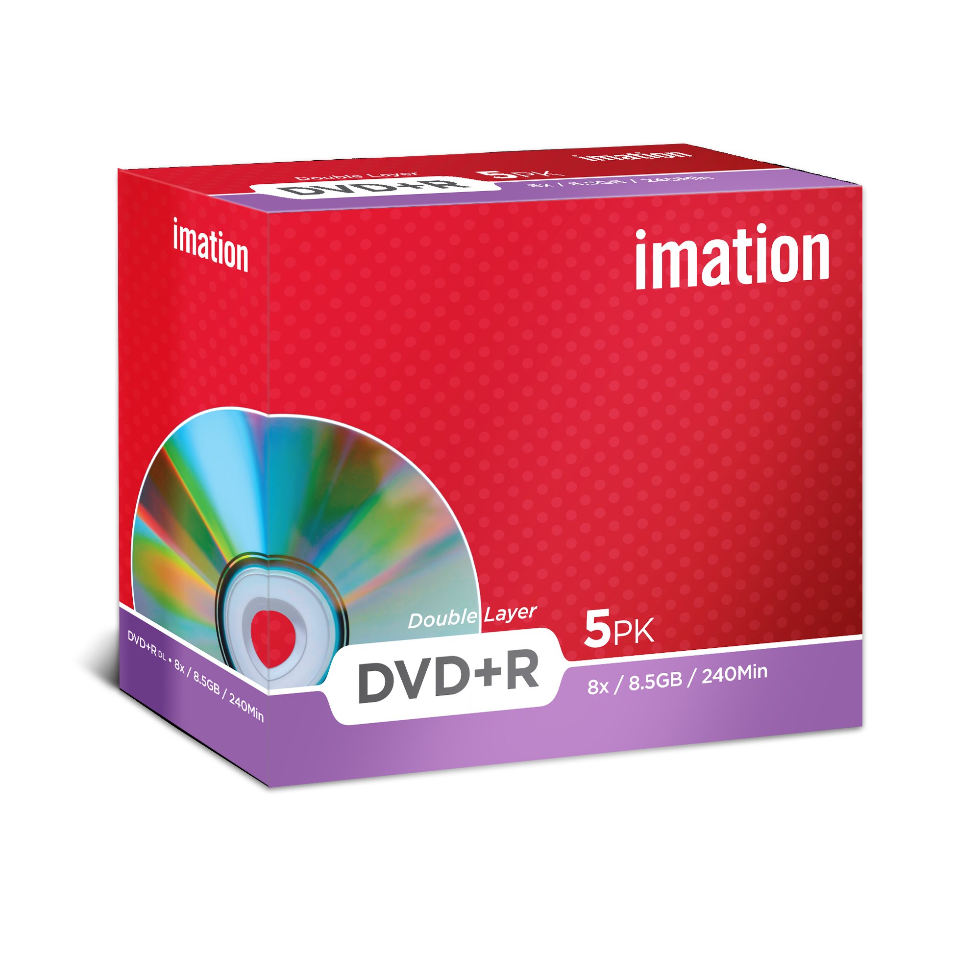 Imation dvd+r doble capa 8,5gb/240min.