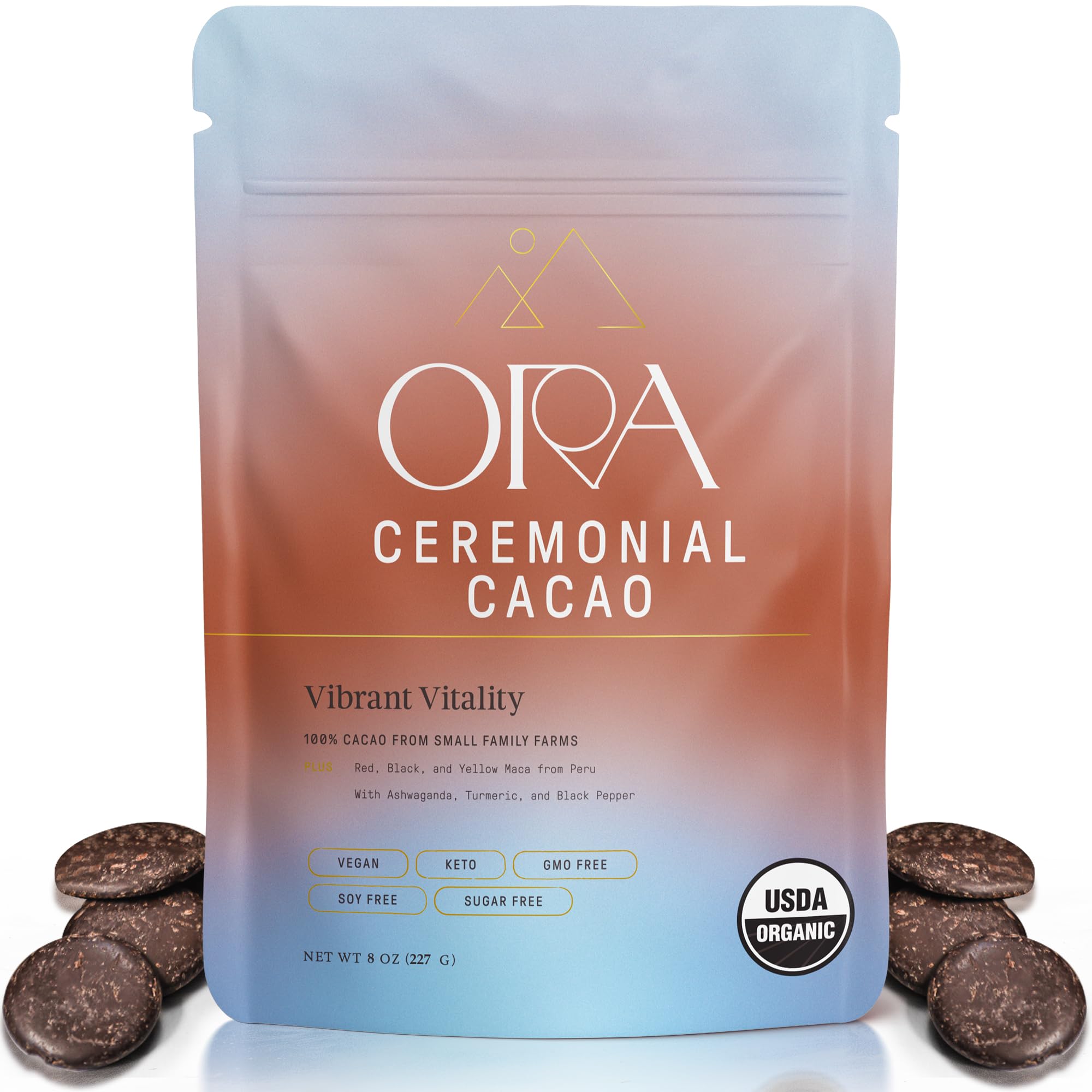 Amazon.com : ORA Ceremonial Cacao - Vibrant Vitality - Organic 100