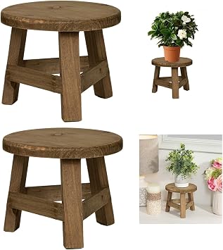 Flower Stand, Indoor Plant Stand, Wooden Flower Stand, Flowerpot Rack, Candelabra Holder, Vase Rack, Decorative Stool, Stylish Wooden Flower Pot Stand, Vase Rack, Decorative Stool, Mini Stool, Small
