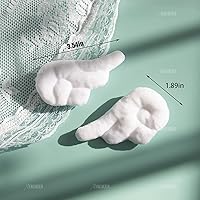 Vista 2 de AUEAR, Lovely Plush Angel Wings Hair Clip for Girls Cosplay Costume Party Hair Barrettes Decoration Accessories (1 Pair)