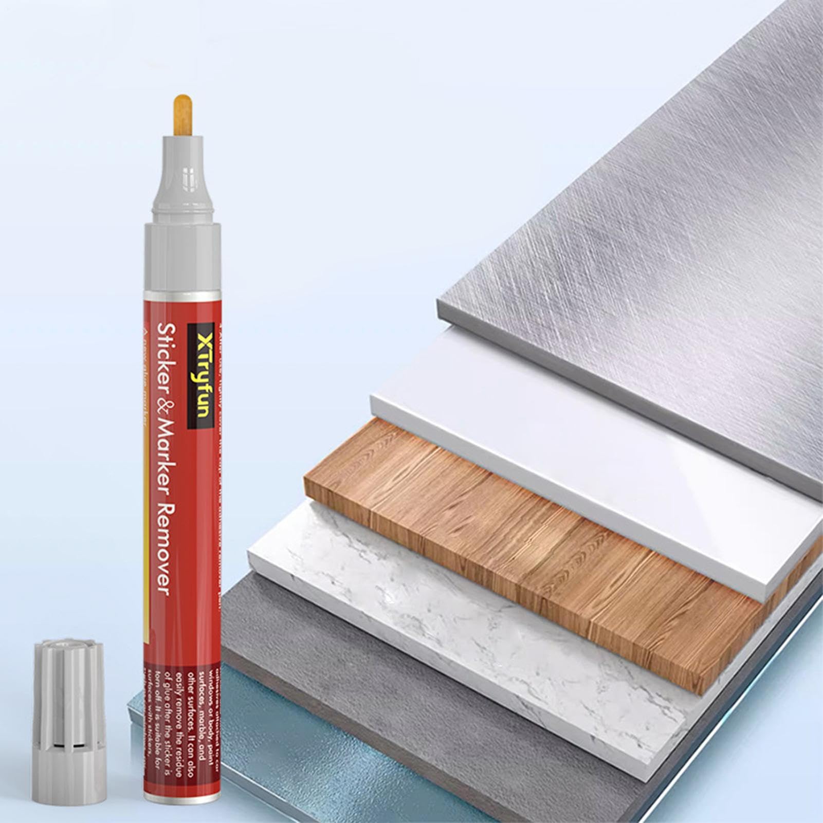 Adhesive Cleaning Pen - Sticky Remover, Glue Eraser Tool | Multipurpose Cleaning Agent Spray, Precision Applicator Remover Stick, Portable Glue Cleaner Pen for Marble Wood Ceramic Paint Glass