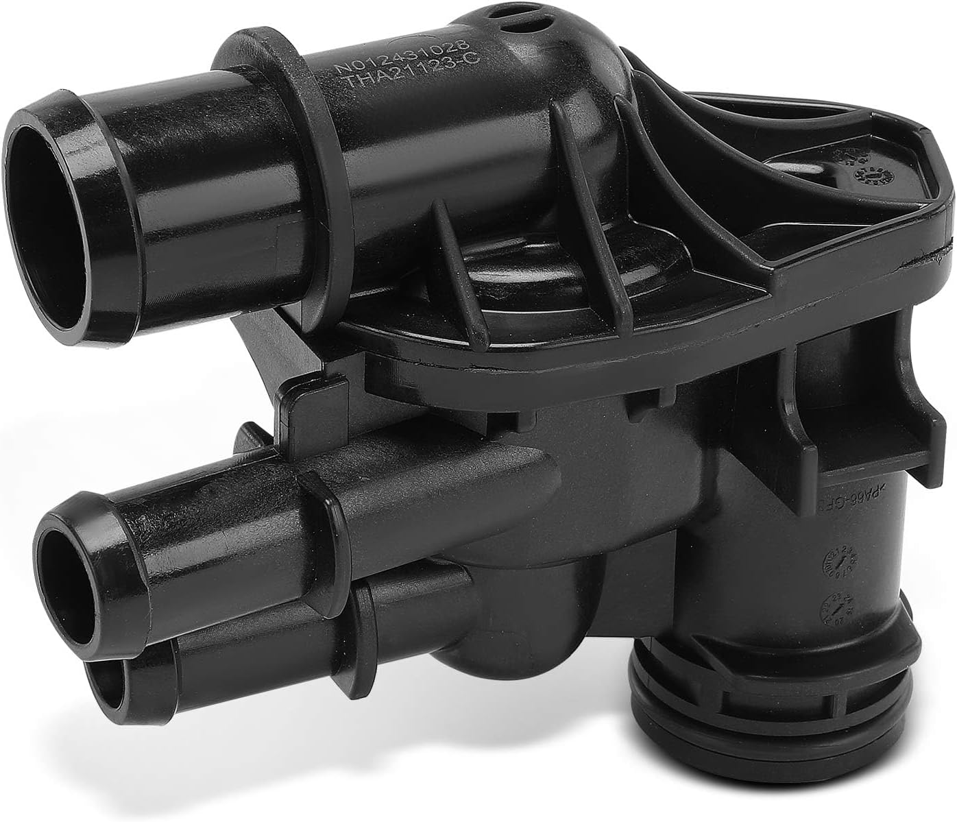 A-Premium Engine Coolant Thermostat Housing Assembly Compatible with Ford Escape 2017-2019, Fusion 2014-2020, 1.5L, Replace# DS7Z8592F