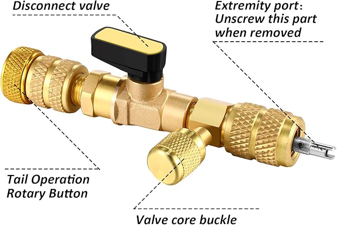 Herramienta Removedora e Instaladora de Válvulas Mudder HVAC con Tamaño Dual miniatura 3