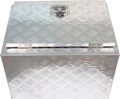 Miniatura 6 de labwork Caja de herramientas de aluminio de 24 pulgadas para camioneta, caja de herramientas de cama de camión, almacenamiento de herramientas con