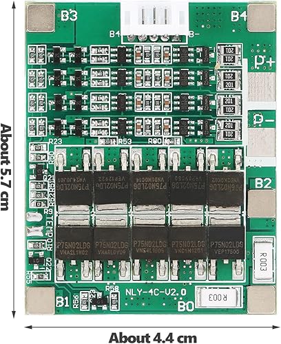 Miniatura 2 de tablero múltiple del módulo de la célula li-ion del tablero 3.7V del PWB de la batería de litio 4S 50A