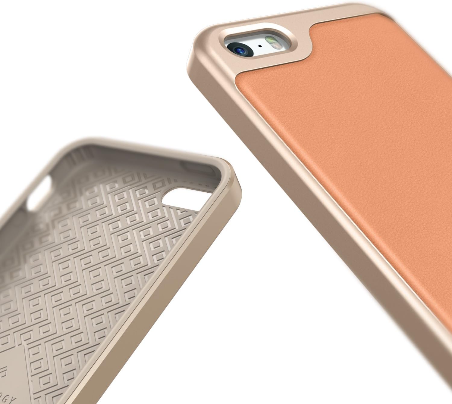 Caseology Envoy for Apple iPhone SE Case (2016) / for iPhone 5S Case (2013) / for iPhone 5 Case (2012) - Leather Pink
