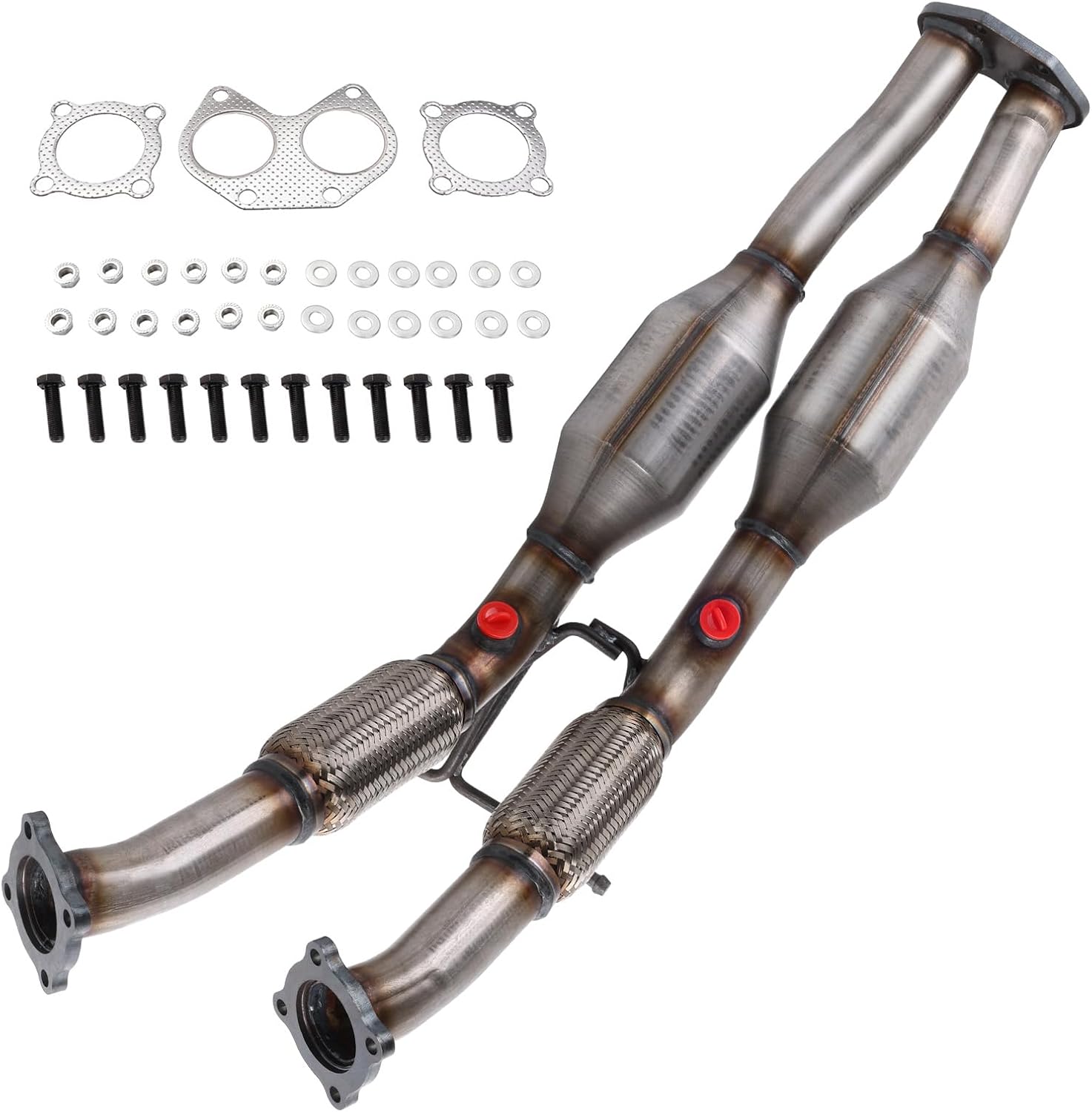 16666 Center Catalytic Converter Exhaust Manifold Compatible with Volvo XC90 2007-2014 3.2L R-Design Replace 18H62-58
