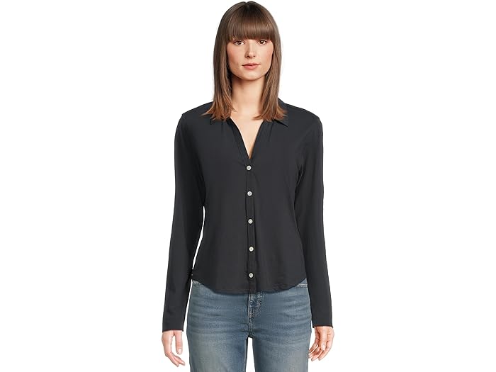 Split Collar Button-Down - Image 1