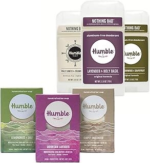 Humble Brands Deodorant, Assorted, 3-Pack and Herbal & Fresh Variety Soap- 3 pack