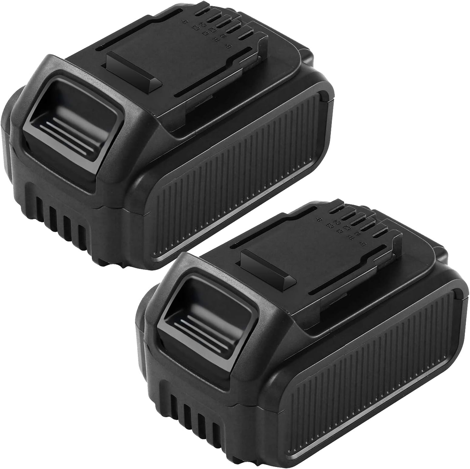 2 Pack 5.0Ah 20 Volt Lithium Replacement Battery Compatible with Dewalt 20V Battery XRP DCB207 DCB201 DCB205 DCB200 DCB203 DCB204 DCB206 Batteries