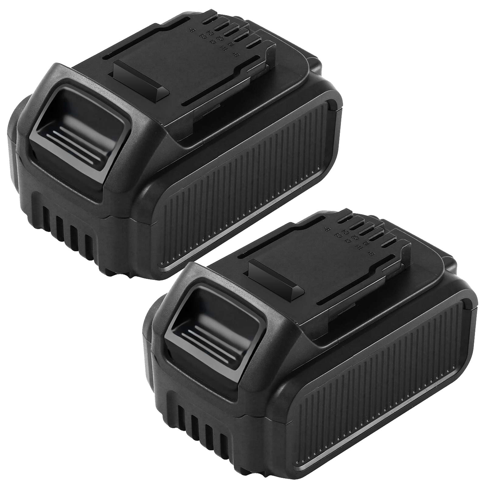 2 Pack 5.0Ah 20 Volt Lithium Replacement Battery Compatible with Dewalt 20V Battery XRP DCB207 DCB201 DCB205 DCB200 DCB203 DCB204 DCB206 Batteries