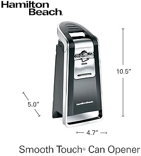 Hamilton Beach (76606ZA) Smooth Touch Electric Automatic Can Opener with Easy Push Down Lever
