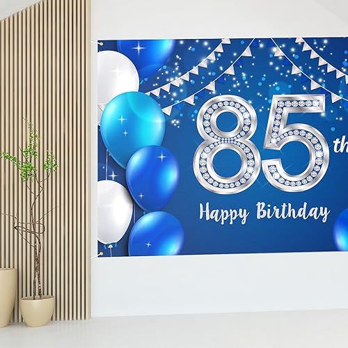 Vista 115 de HAMIGAR Fondo de pancarta de feliz cumpleaños 60 de 60 x 4 pies, decoraciones de cumpleaños de 60 años, suministros de fiesta para mujeres