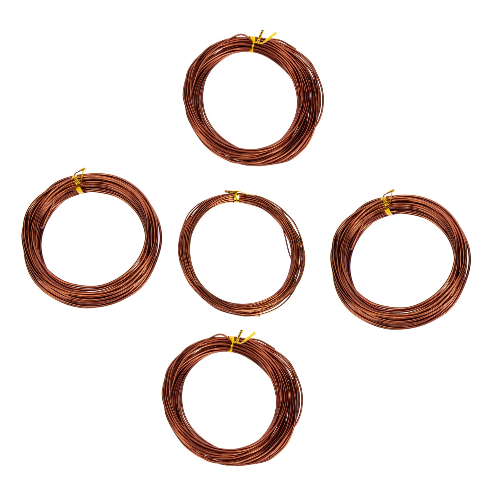 VICASKY Bonsai Tree Training Wires 5 Rolls of Aluminum 1/1.5/2.0mm Versatile Sturdy for Gardening Enthusiasts