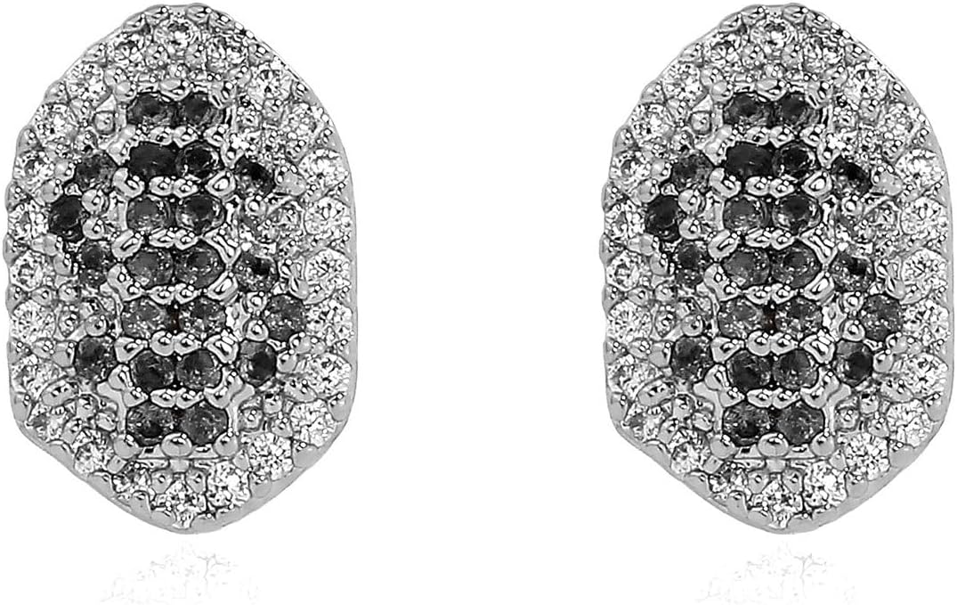2Pcs 14K Gold Plated Hip Hop Grillz Tooth Cap Dollar Sign Iced Out Diamond Teeth Grills for Your Teeth Grillz for Men Women Rapper Halloween Costume