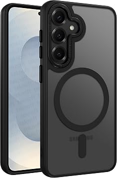 Ultra Strong Shockproof Soft Silicone Mat Case with Metal Alloy Lens Frame and Metal Keypad Compatible with Symple Series Magsafe for Teknoft Samsung Galaxy S25