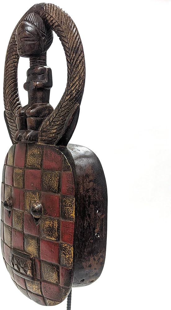 Amazon.co.jp: バウレ族プレプレ仮面 57cm アフリカン プリミティブ