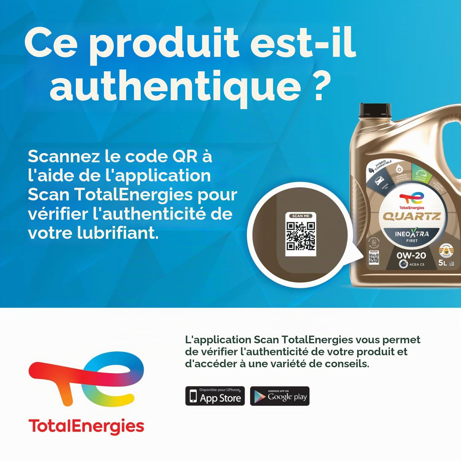 Total Huile de lubrification moteur Total Quartz 9000 NFC 5W-30 5 Litres