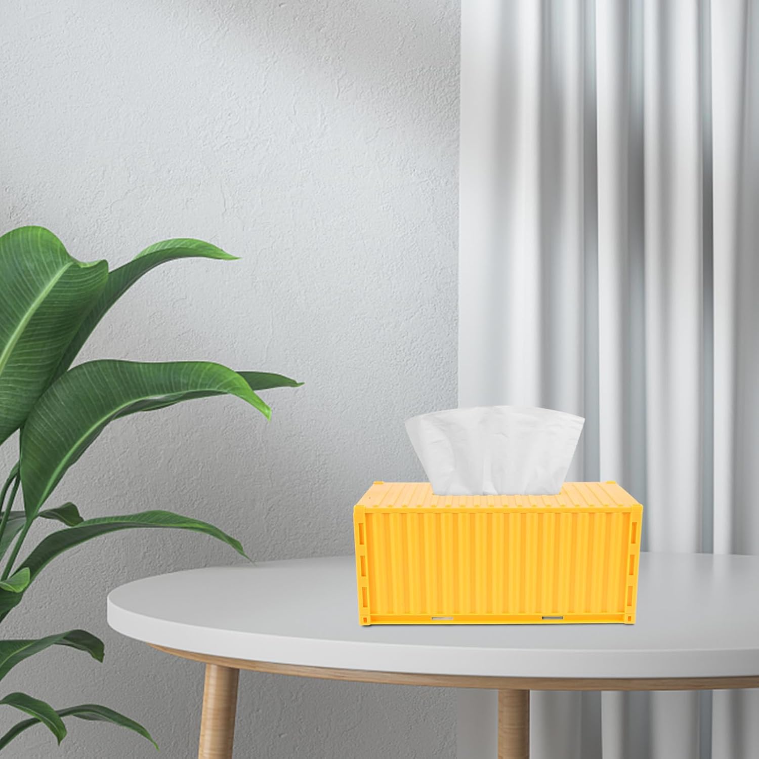 Cabilock Reusable Rectangle Tissue Box Cover Shipping Container Style Car Tissue Holder Paper Towel Box Home Decorative
