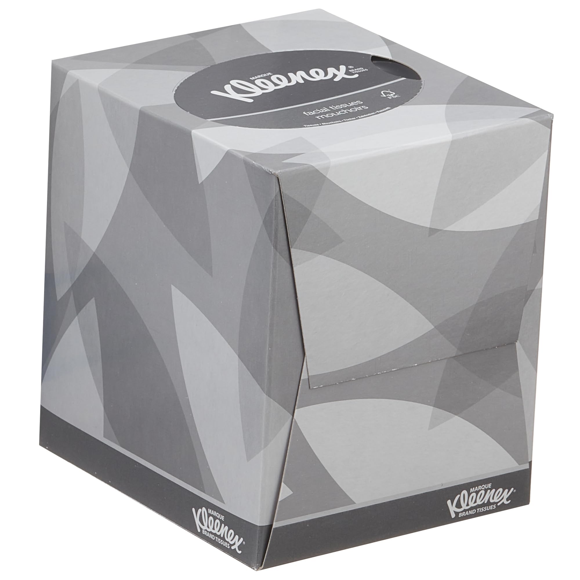 Kleenex Caja de Pañuelos Cúbicos 8834, 2 Capas, Suaves y Resistentes, Sin Fragancia, 12 Cajas x 88 Hojas (1.056 total)