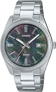 [カシオ] CASIO アナログ クオーツ メンズ 腕時計 MTP-1302DS-1AV メタルバンド シルバー ブラック マザーオブパールダイアル 海外モデル [並行輸入品]