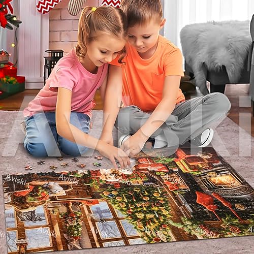 Miniatura 7 de Calendario de Adviento de Navidad 2023 - Rompecabezas de 1000 piezas para niños y adultos, 24 cajas de rompecabezas de calendario de cuenta