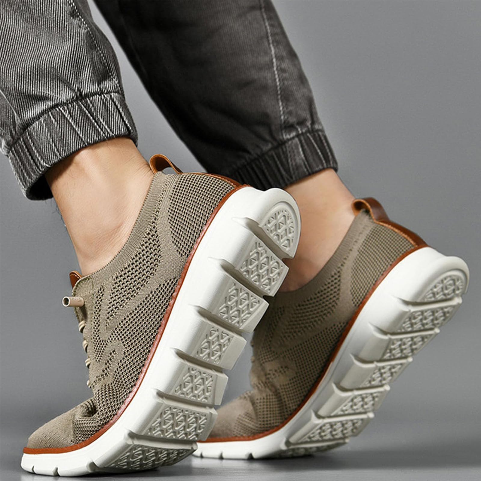 Urban Ultra Comfortable Men's Mesh Sneakers, Zapatillas Hombre Verano Breathable Business Casual Walking Shoes