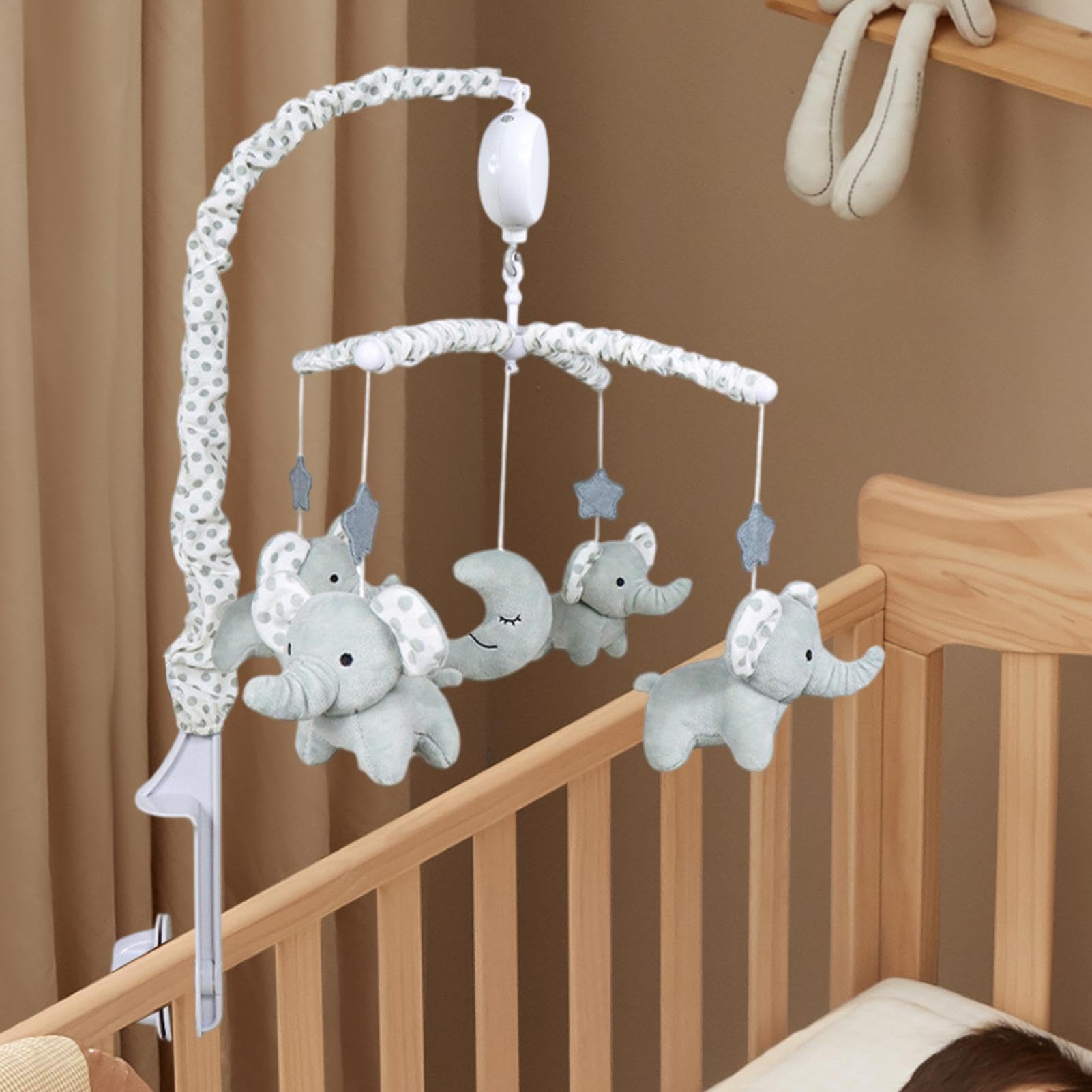 Mobile musical pour lit de bébé - Mobile musical en promotion | Jouet contrasté, décoration de chambre d'enfant avec animaux, boîte à musique, pour garçons