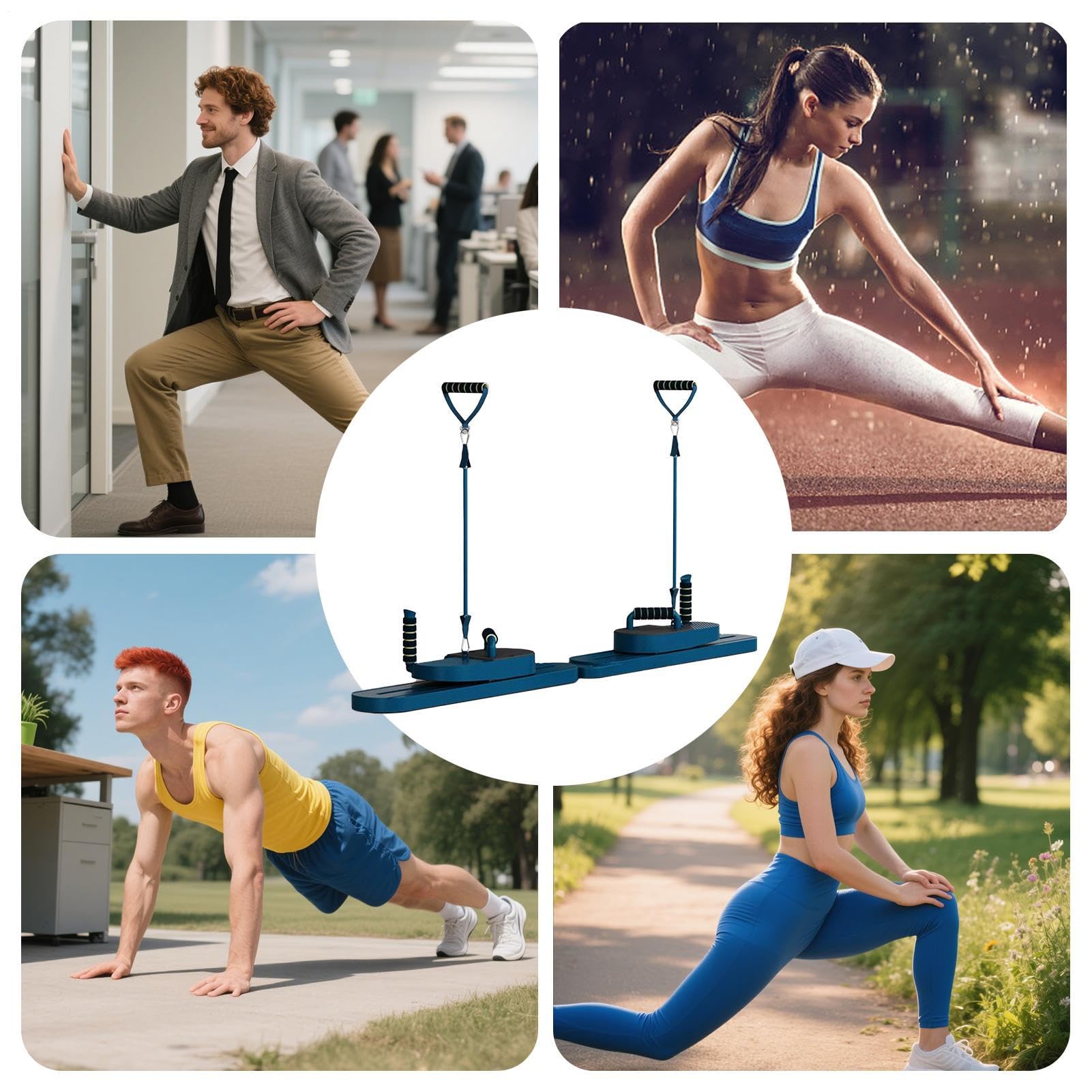 Dispositivo per pilates per allenamento a casa, tavola pieghevole per pilates, dispositivo fitness per allenamento addominale e equilibrio, sport, dopo il parto e anziani