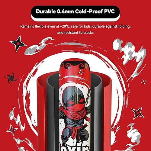 Miniatura 2 de COMMOUDS Saco de boxeo de 67 pulgadas para niños, juego de boxeo inflable con guantes, saco de boxeo de rebote rápido para practicar karate,