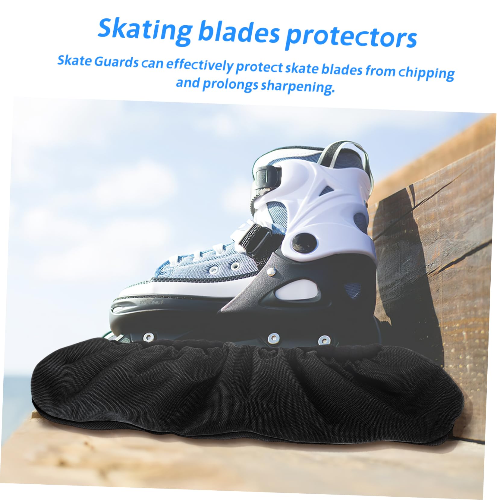 1 Par Protector de Cuchillas de Patines cubrezapatos Impermeable de Duros Hockey Protector de Patines Cubierta del Zapato de Patinaje patrón Patines de Hielo blindaje