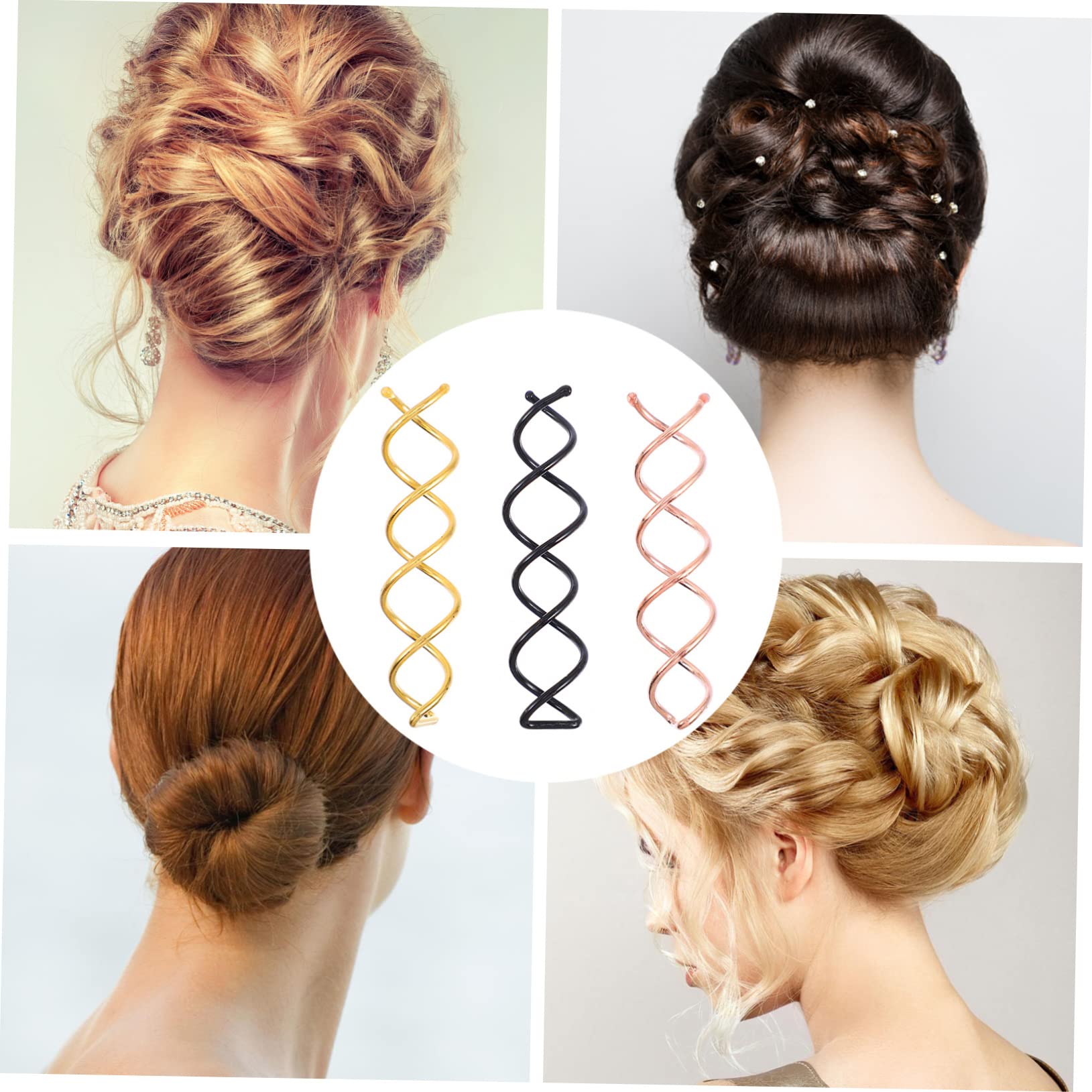 Baluue 90stücke Unsichtbare Spiralhaarnadeln -haarclips Langlebigem Für Hochsteckfrisuren Und Roségold