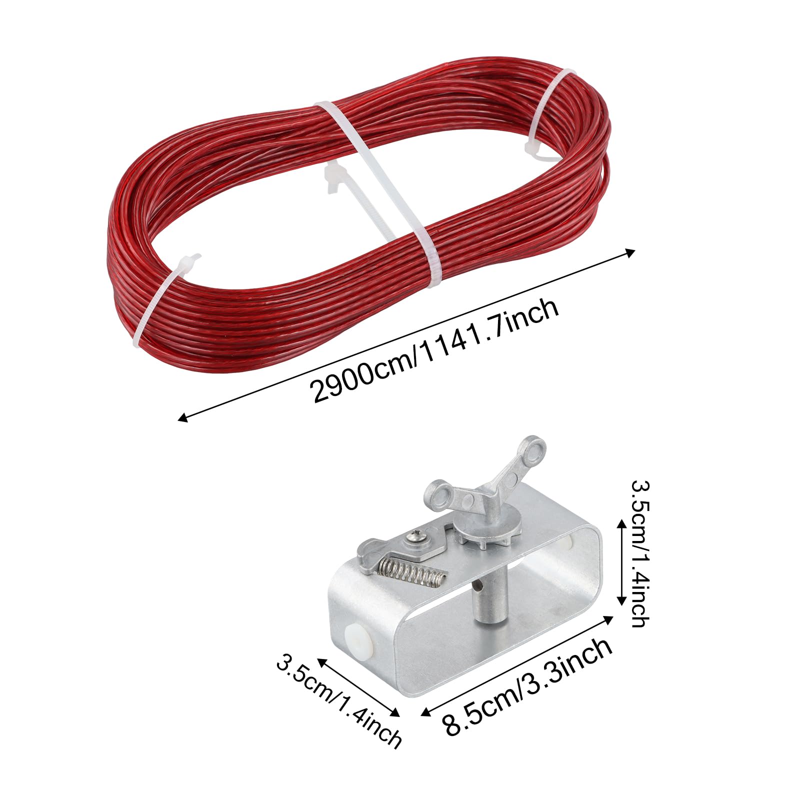 Bangbobi Spannseil-Set 30m Für Poolabdeckungen - Mit Spannschloss & Klammern Für Winterabdeckung