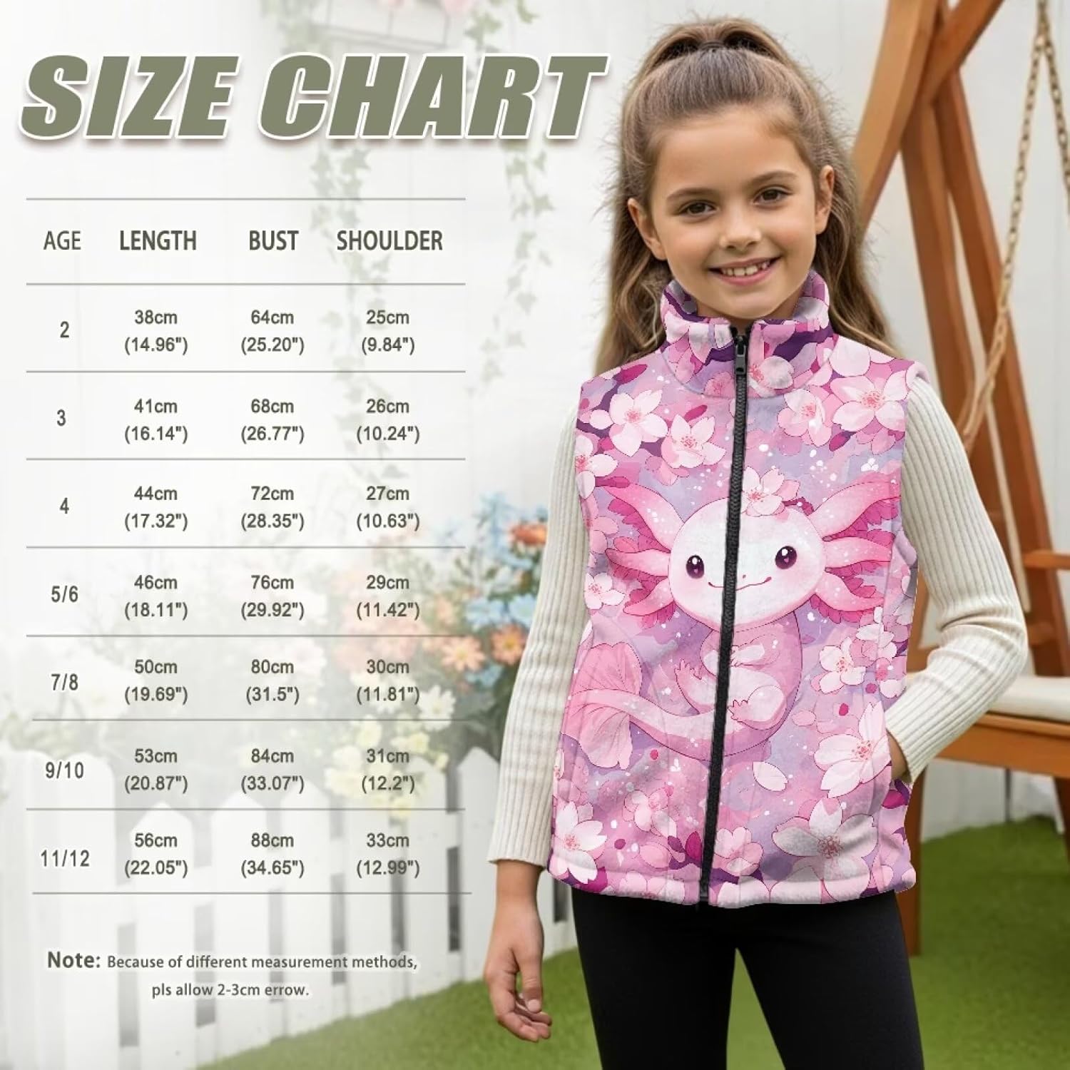 Boys Girls Fleece Vest Kids Zipper Jacket Sleevless Fall Winter Warm Outerwear with Pockets 2-12 Years - Image 6