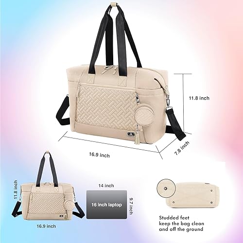 Miniatura 6 de Dikaslon Bolsa de pañales, bolsa de pañales de viaje grande para mamá y papá, bolsa de bebé multifunción para niños y niñas con funda para chupete y