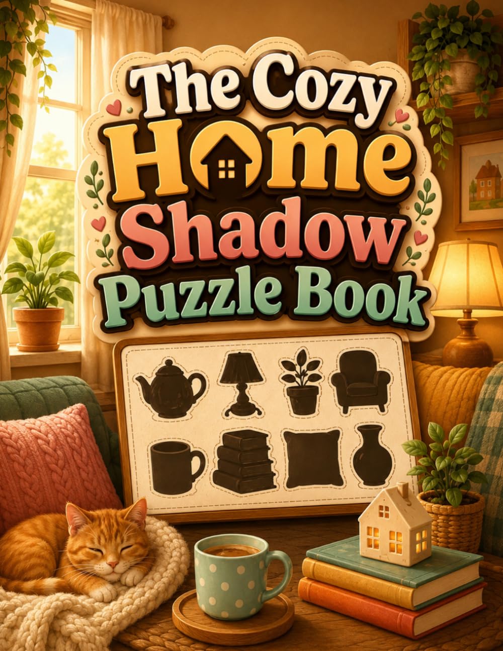 The Cozy Home Shadow Puzzle Book: An Interactive Early Learning Activity Book to Boost Focus and Visual Skills