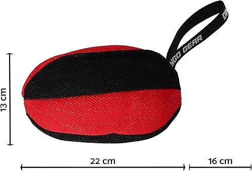 Miniatura 6 de Dingo Gear Bite Tug Rugby Ball para entrenamiento de perros Fun IGP K9 Azul S02789