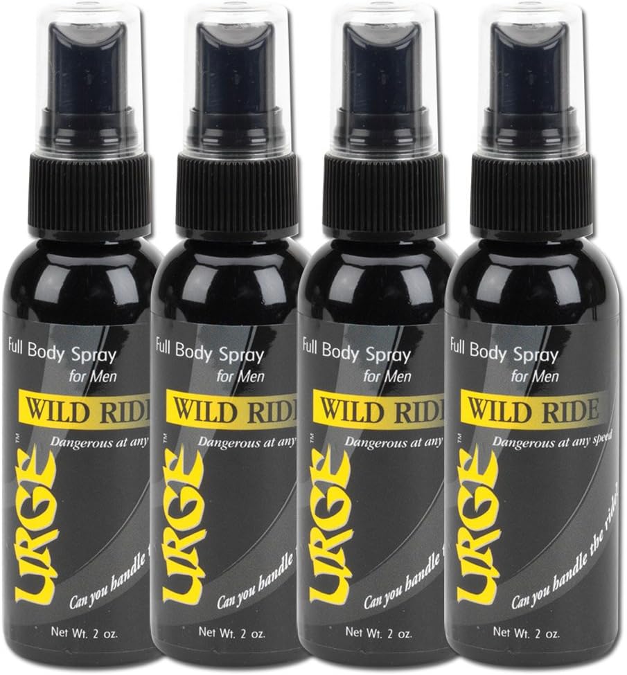 ST12061-4 Urge 'Wild Ride' Full Body Spray for Men, (Pack of 4)