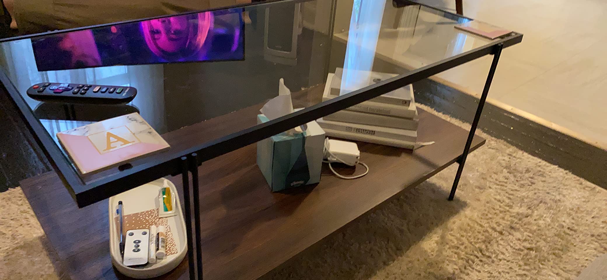 26/mo Finance Nathan James Asher MidCentury Rectangle Coffee Table