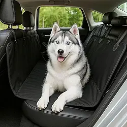 Capa Protetora Impermeável para Banco Traseiro de Carro Tecido Reforçado Antiderrapante Dobrável Universal para Transporte de Pets Cães e Gatos
