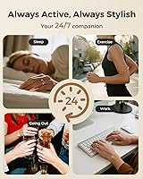 Vista 9 de MUNBYN Anillo inteligente para mujeres y hombres, rastreador de actividad física con seguimiento del sueño, frecuencia cardíaca, oxígeno en sangre