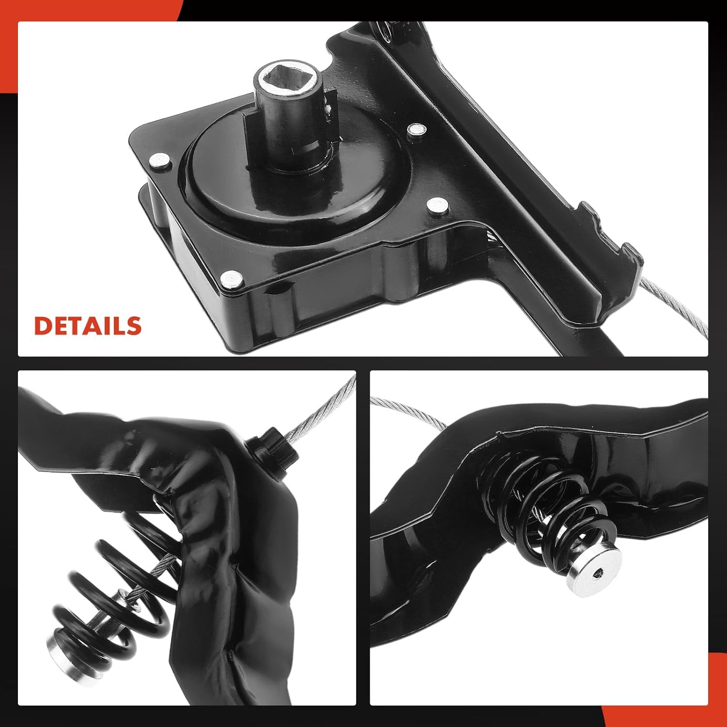 A-Premium Spare Tire Hoist Assembly Tire Winch Carrier Holder - Compatible with 2008-2016 Ford F-250 Super Duty, F-350 Super Duty (for SRW models) - Replaces# BC3Z1A131A, 7C3Z1A131A