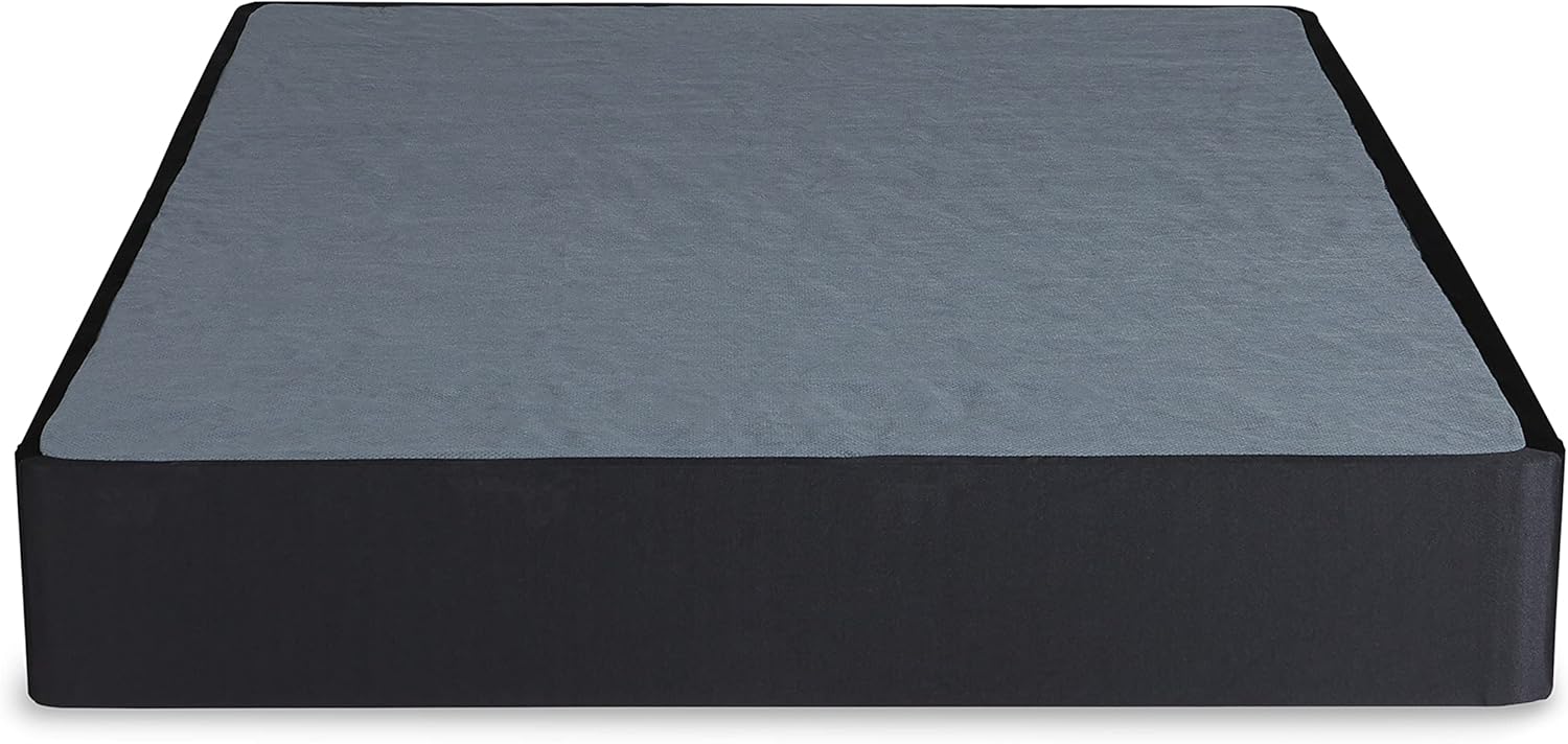 Signature Design by Ashley 10" Mattress Box Spring with Metal Foundation, Sturdy and Durable, Ready to Assemble, Parts and Tools Included, Full, Removable Black Fabric Cover